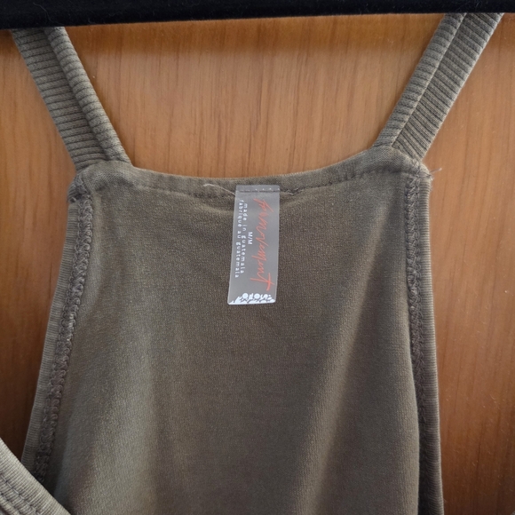 Free People Olive Green Jumpsuit. Like new. - Picture 2 of 5